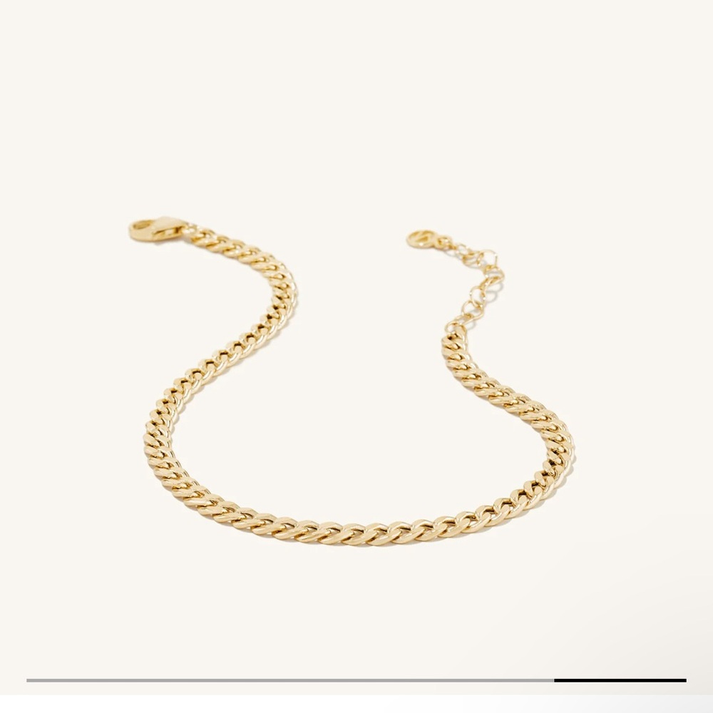 Mejuri curb Gold Chain Bracelet
